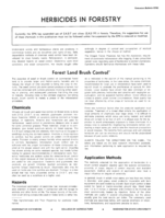 Herbicides in forestry