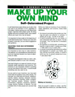4-H member manual: make up your own mind: self-determined project