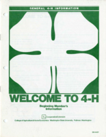 Welcome to 4-H: beginning member's information