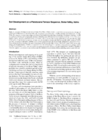 Soil development on a Pleistocene terrace sequence, Boise Valley, Idaho