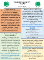 Thurston County 4-H LINK, June 26, 2020