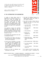 Taxes in Washington: Tax alternatives for Washington