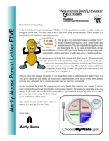 Marty Moose Parent Letter #5