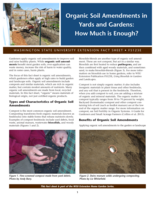 Organic soil amendments in yards and gardens: How much is enough?