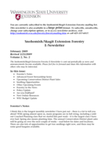 Snohomish/Skagit Extension Forestry E-Newsletter, February 2009