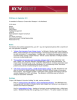 RCM News, September 2011