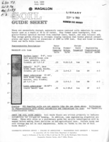 Soil guide sheet: Magallon