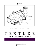 Expressive arts: Texture: 4-H member manual