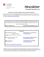 Garfield County Extension Newsletter, November-December 2019