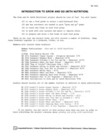 Introduction to grow and go (with nutrition)