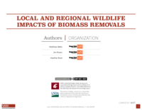 Local and Regional Wildlife Impacts of Biomass Removals