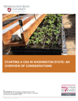 Starting a CSA in Washington State : an overview of considerations
