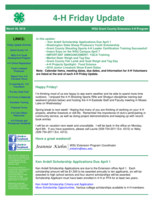 4-H Friday Update, March 29, 2019