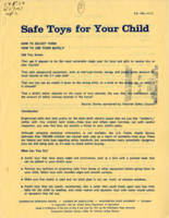 Safe toys for your child: how to select them how to use them safely