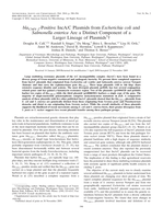 BlaCMY-2 positive Inc A/C plasmids from Escherichia coli and Salmonella enterica are a distinct component of a larger lineage of plasmids