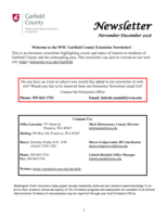 Garfield County Extension Newsletter, November-December 2018