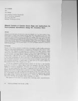 Mineral Content of Canada Goose Eggs and lmplications for Environmental Surveillance Along the Columbia River