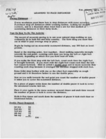 Learning to pace distances