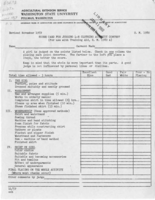 Score card for judging 4-H clothing activity contest