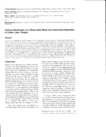 Vertical Distribution of a Deep-water Moss and Associated Epiphytes in Crater Lake, Oregon
