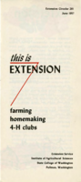 This is extension: farming homemaking 4-H clubs