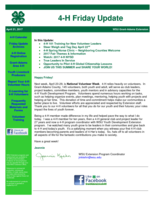 4-H Friday Update, April 21, 2017