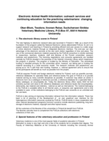 Electronic animal health information: outreach services and continuing education for practicing veterinarians' changing information needs