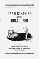 Land clearing with a bulldozer