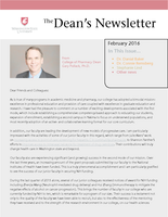 Dean's Newsletter, February 2016