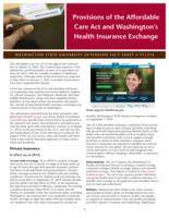 Provisions of the Affordable Care Act and Washington's Health Insurance Exchange