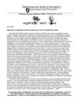 Vegetable Seed Notes, April 2009