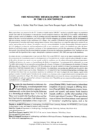 The Neolithic Demographic Transition in the U.S. Southwest