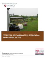 Potential contaminants in residential rain barrel water
