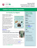 Clallam County 4-H Newsletter, February 2019