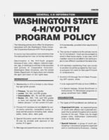 Washington state 4-H/youth program policy