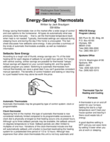 Energy-Saving Thermostats