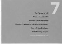 Involve the parents in 4-H