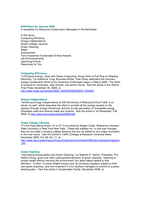 RCM News, January 2009