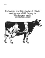 Technology and price-induced effects on aggregate milk supply in Washington state