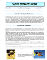 Shore Stewards News, Island County, WA, Issue 77