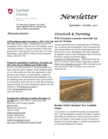 Garfield County Extension Newsletter, November-December 2017