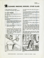 Cleaning windows, mirrors, other glass