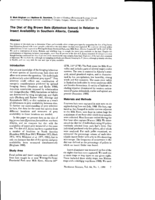 The Diet of Big Brown Bats (Eptesicus fuscus) in Relation to Insect Availability in Southern Alberta, Canada