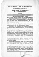 The transplanting of trees