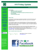 4-H Friday Update, December 9, 2016