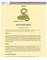 Rattlesnakes