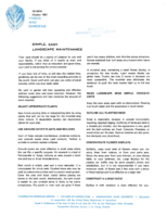 Yards and gardens: Simple, easy landscape maintenance