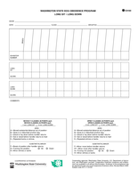 Washington State Dog Obedience Program Long Sit, Long Down Group Exam Chart