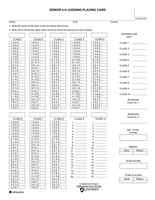 Senior 4-H Placing Card