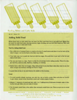 Feeding babies and little kids: Adding solid food